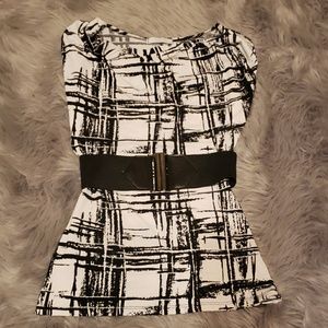 3/$20 Black and white top